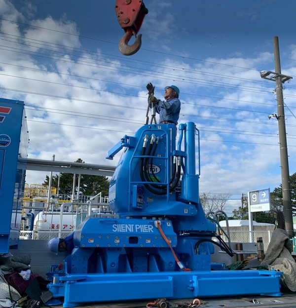 山留対応各種工法の施工現場