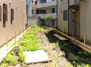 狭小地の建替現場